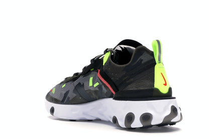 Nike React Element 87 Medium Olive Bright Crimson