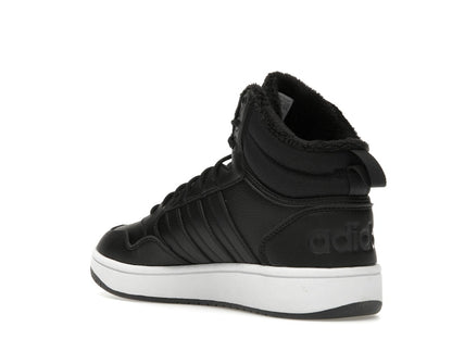 adidas Hoops 3.0 Mid Classic Fur Lining Winterized Core Black Cloud White