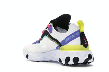 Nike React Element 55 White Psychic Purple Hyper Pink