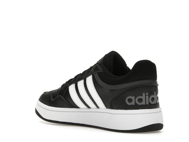 adidas Hoops 3.0 Low Black White Stripes