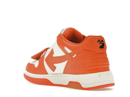 OFF-WHITE Out Of Office OOO Low Tops White Orange