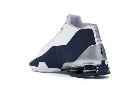 Nike Shox BB4 White Silver Navy