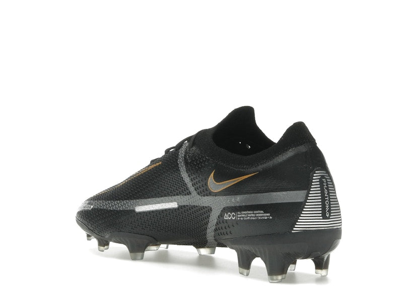 Nike Phantom GT2 Elite FG Black Metallic Dark Grey Metallic Gold