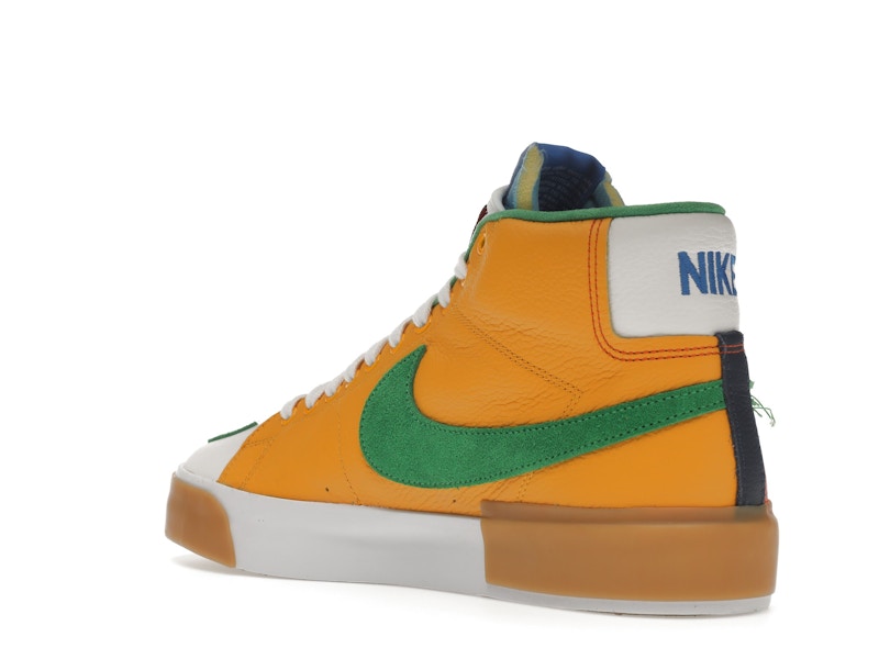 Nike SB Zoom Blazer Mid Edge Safety Orange University Gold