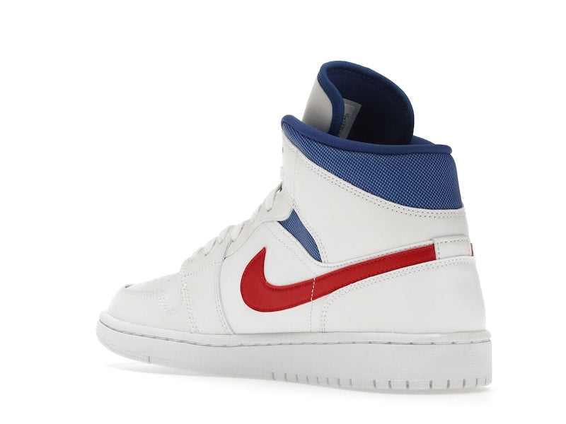 Jordan 1 Mid White Red Royal (Women's)