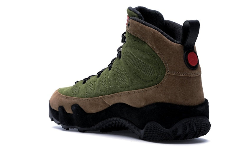 Jordan 9 Retro Boot NRG Military Brown Legion Green