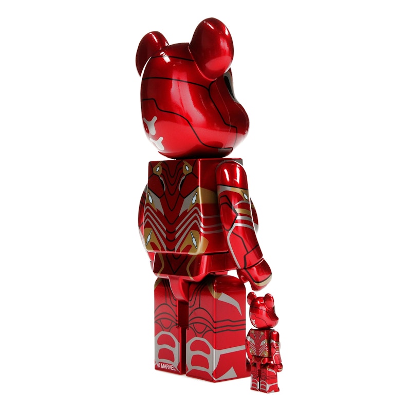 Bearbrick x Marvel Iron Man Mark 50 100% & 400% Set