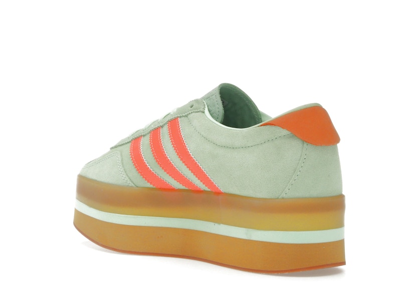 adidas Gazelle Stack Semi Green Spark Solar Orange Gum (Women's)