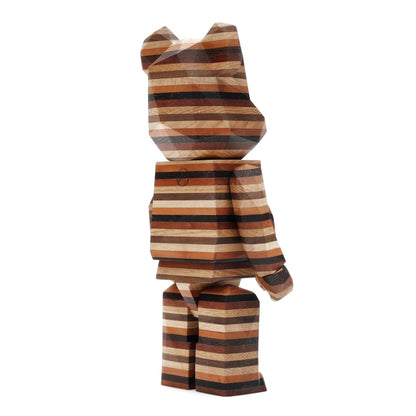 Bearbrick Karimoku Fragment Polygon-Horizon 400% Wood