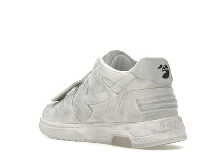OFF-WHITE Out Of Office OOO Low Tops White Distressed