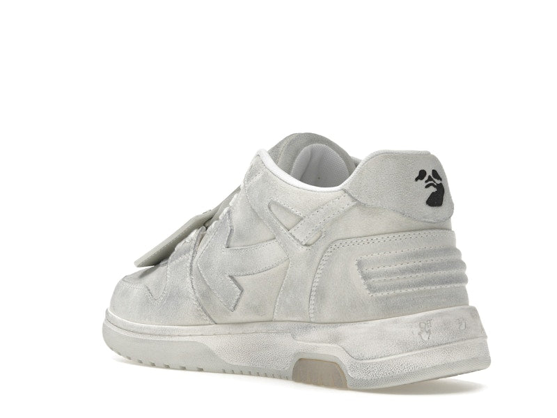OFF-WHITE Out Of Office OOO Low Tops White Distressed