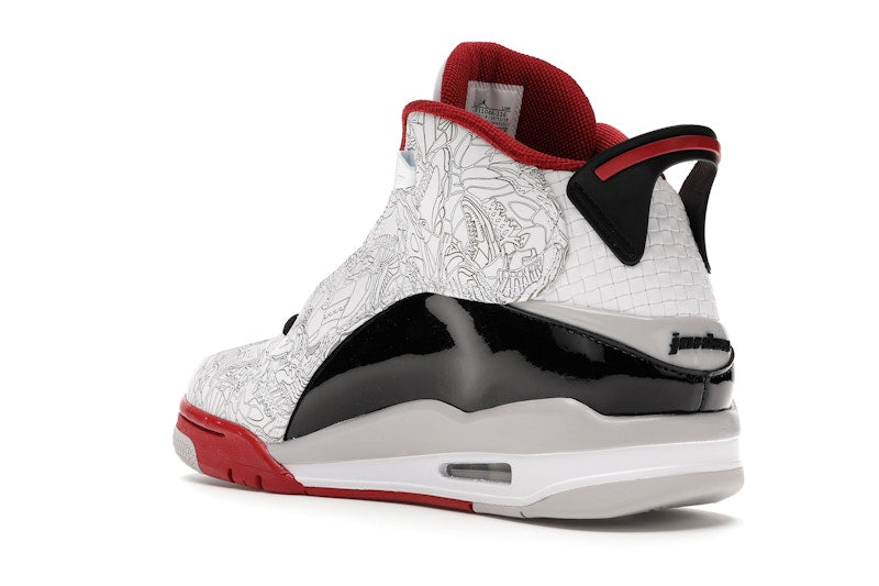 Jordan Dub Zero White Varsity Red