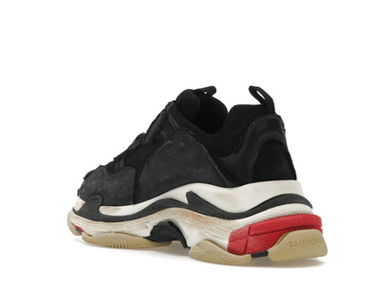 Balenciaga Triple S DIY Black Red White