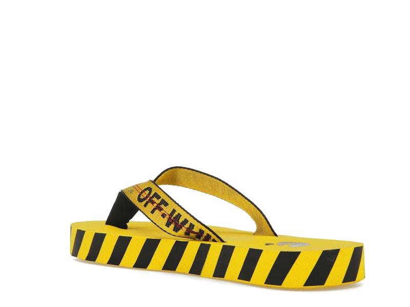 OFF-WHITE Industrial Flip Flops Yellow SS21