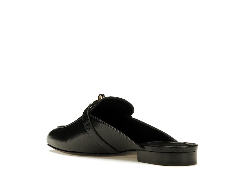 Hermes Oz Mule Noir Goatskin Leather