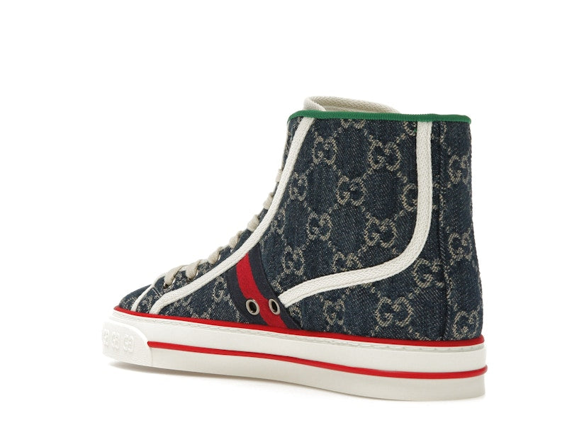 Gucci Tennis 1977 High Top Denim GG Print (Women's)