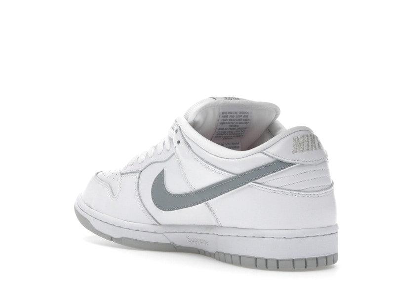 Nike SB Dunk Low Supreme 94 White Metallic Silver