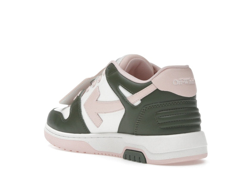 OFF-WHITE Out Of Office OOO Low Tops White Green Pink (Women's)