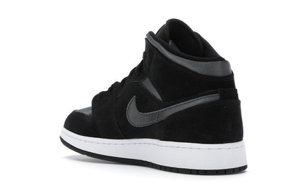 Jordan 1 Mid White Black Grey (GS)