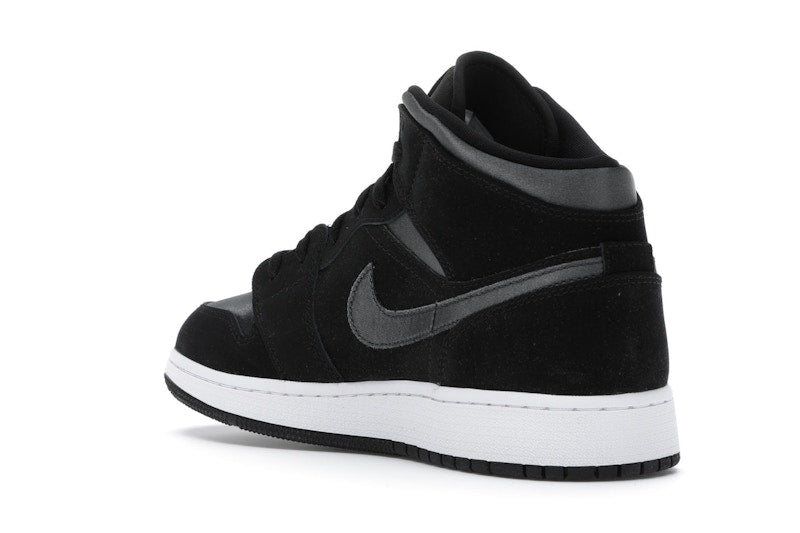 Jordan 1 Mid White Black Grey (GS)