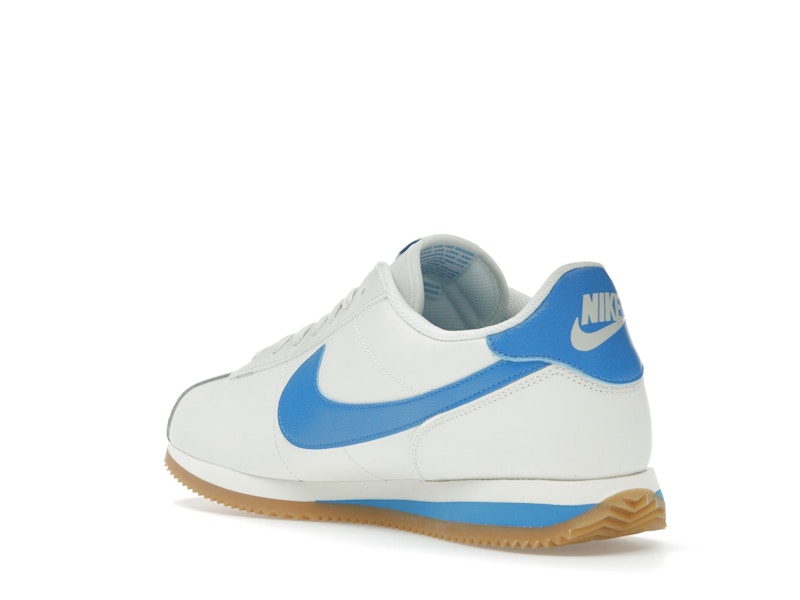 Nike Cortez Leather Sail Gum Yellow Light Photo Blue