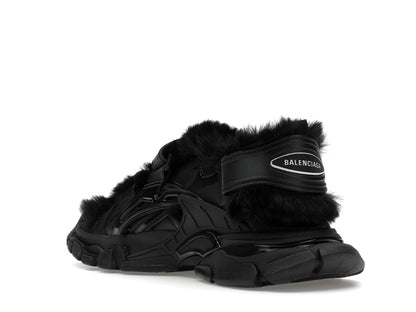Balenciaga Track Sandal Fake Fur Black (Women's)