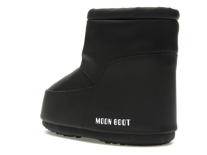 Moon Boot No Lace Rubber Boot Black