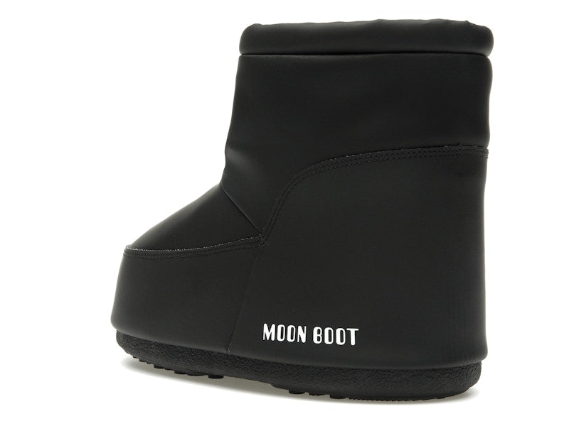 Moon Boot No Lace Rubber Boot Black