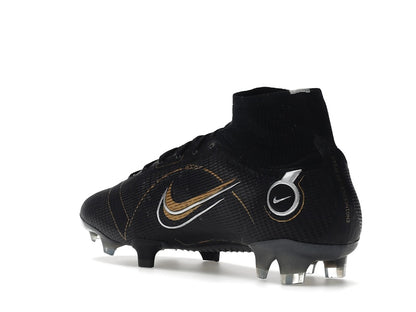 Nike Mercurial Superfly 8 FG Black Metallic Silver Gold
