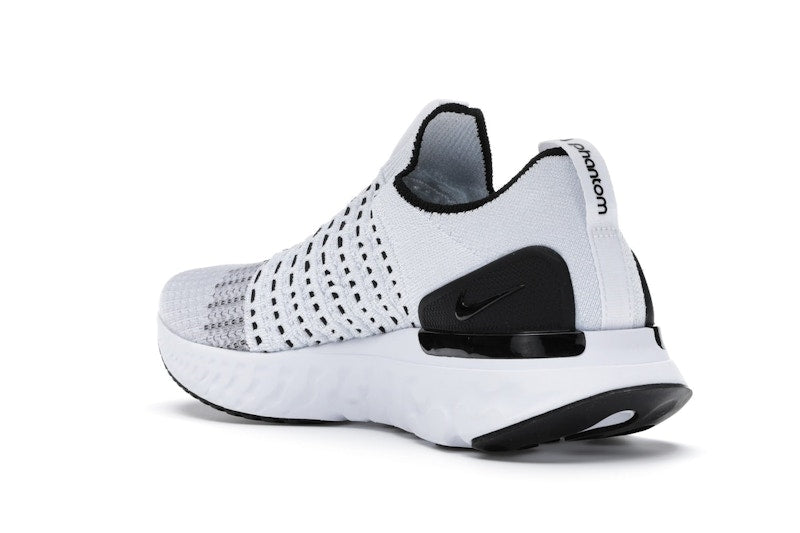 Nike React Phantom Run Flyknit 2 White Black