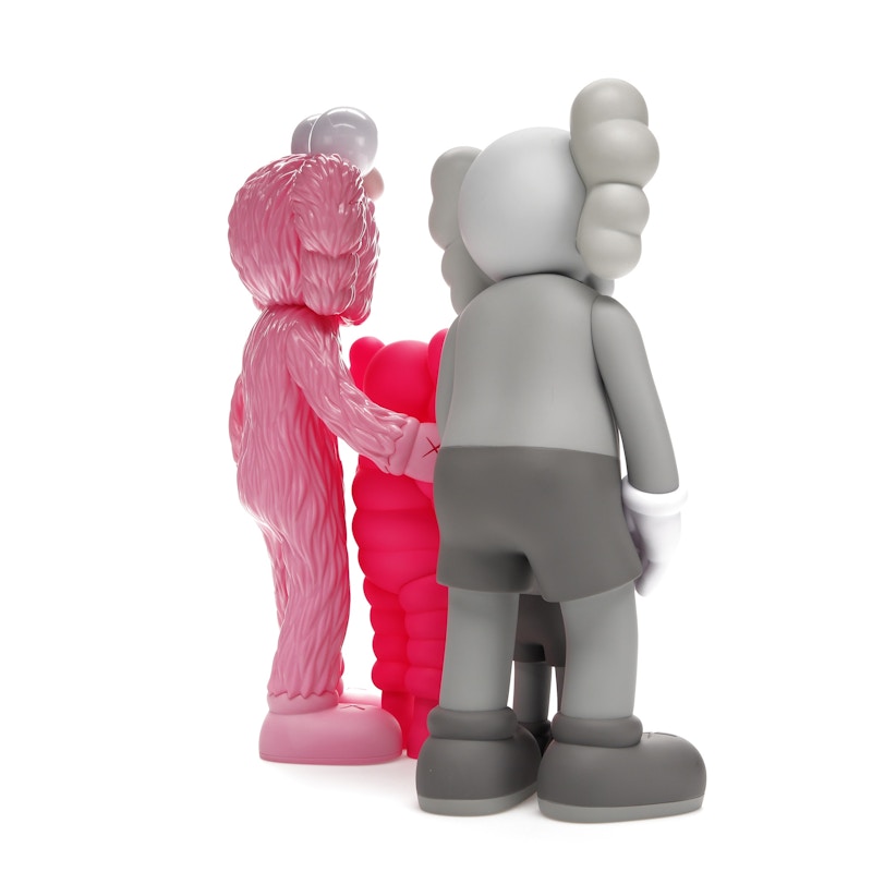 KAWS Family Vinyl Figures Grey/Pink