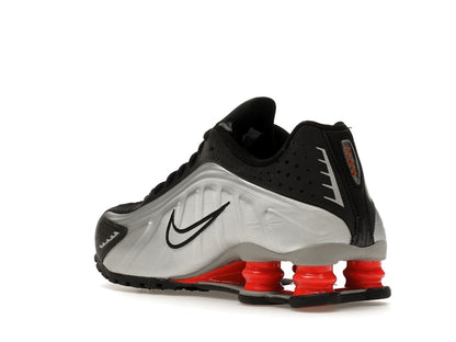 Nike Shox R4 Metallic Silver Black Picante Red (GS)
