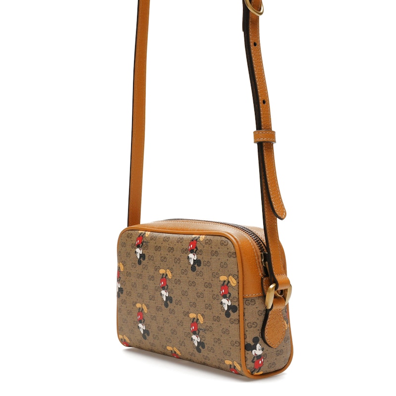 Gucci x Disney Mickey Mouse Crossbody Bag Brown