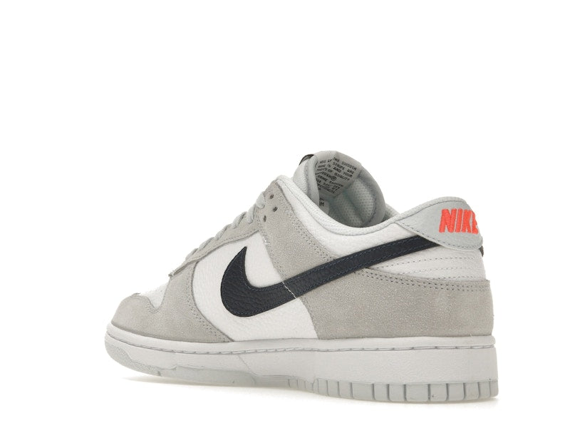 Nike Dunk Low White Grey Navy Aqua Mini Swoosh