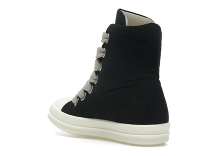 Rick Owens DRKSHDW Hollywood Jumbo Lace Puffer High Top Black Milk