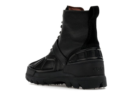 Polo Ralph Lauren Oslo High Oiled Leather Boot Black