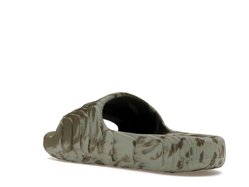 adidas Adilette 22 Slides Olive Strata Silver Green