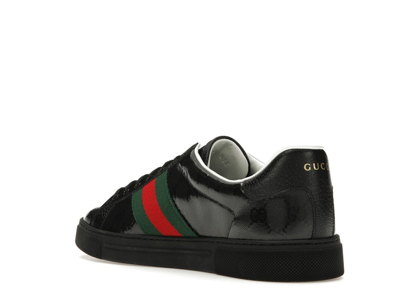 Gucci Ace GG Crystal Canvas Black