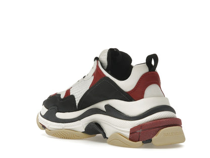 Balenciaga Triple S White Black Crimson