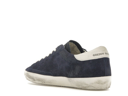 Golden Goose Super-Star Navy Suede White