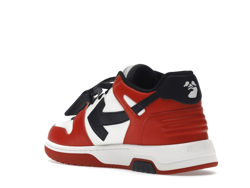 OFF-WHITE Out Of Office OOO Low Tops Black White Red