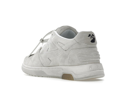 OFF-WHITE Out Of Office OOO Low Tops Vintage Suede Destressed White