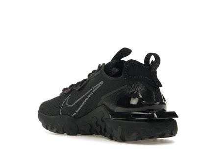 Nike React Vision Black Grey Swoosh