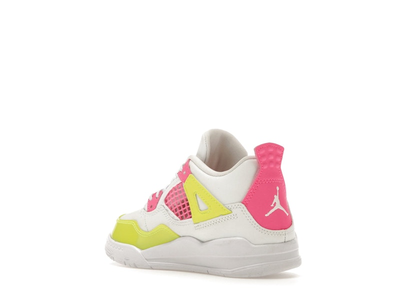 Jordan 4 Retro White Lemon Pink (PS)