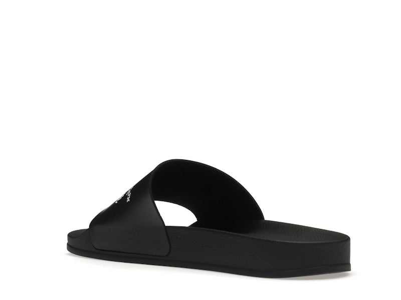 OFF-WHITE Drowning Man Logo Slides Black White FW21