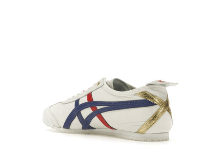 Onitsuka Tiger Mexico 66 White Blue Red Metallic Gold