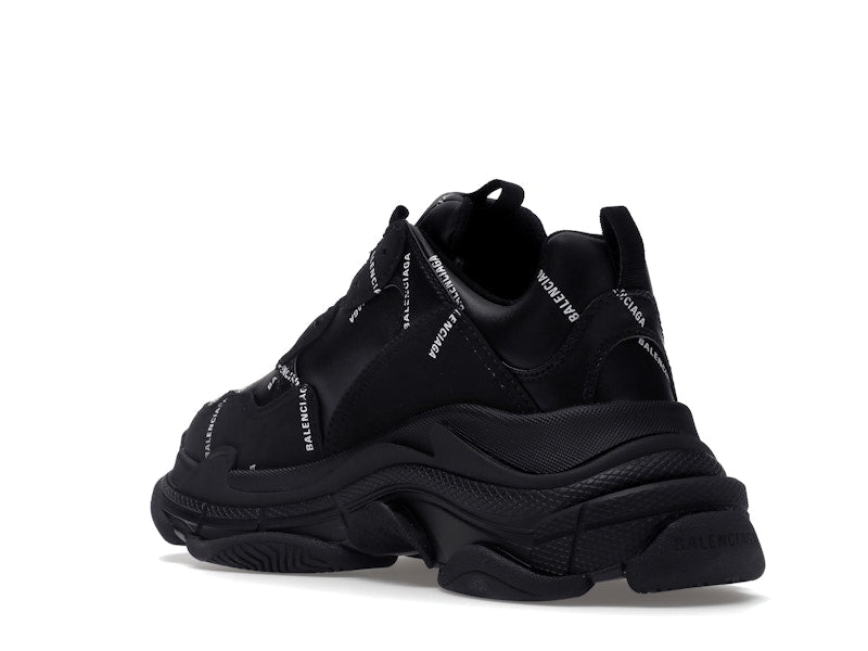 Balenciaga Triple S Black Logo (Women's)