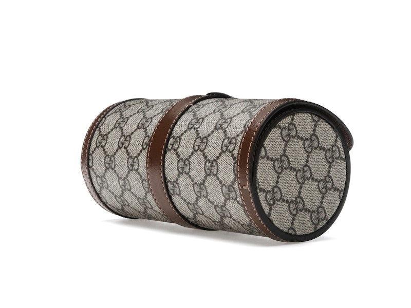 Gucci Supreme Monogram Watch Role Bag Brown