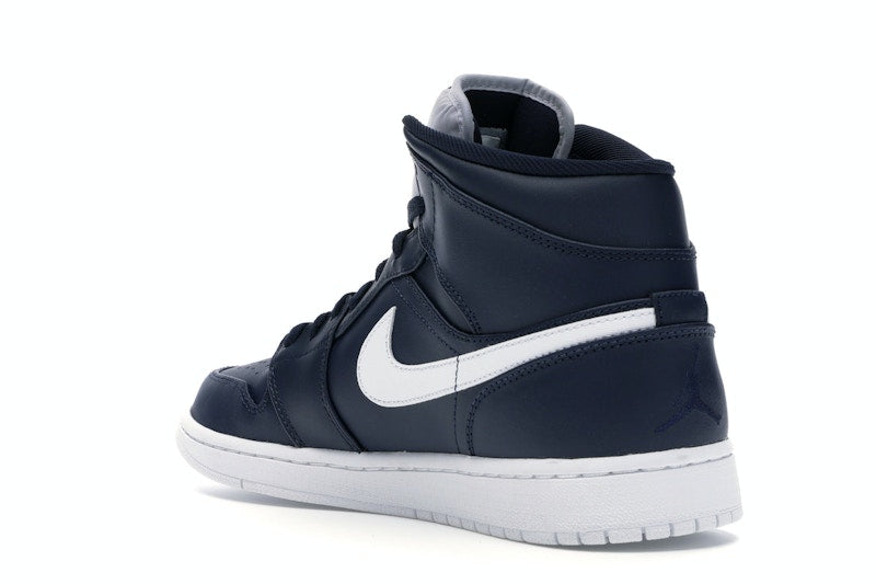 Jordan 1 Retro Mid Obsidian White