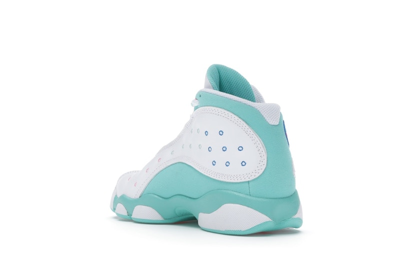 Jordan 13 Retro White Soar Green Pink (PS)